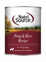 Beef & Rice 13 oz., 12/cs nutrisource, wet, dog, food, beef, rice, canned, can